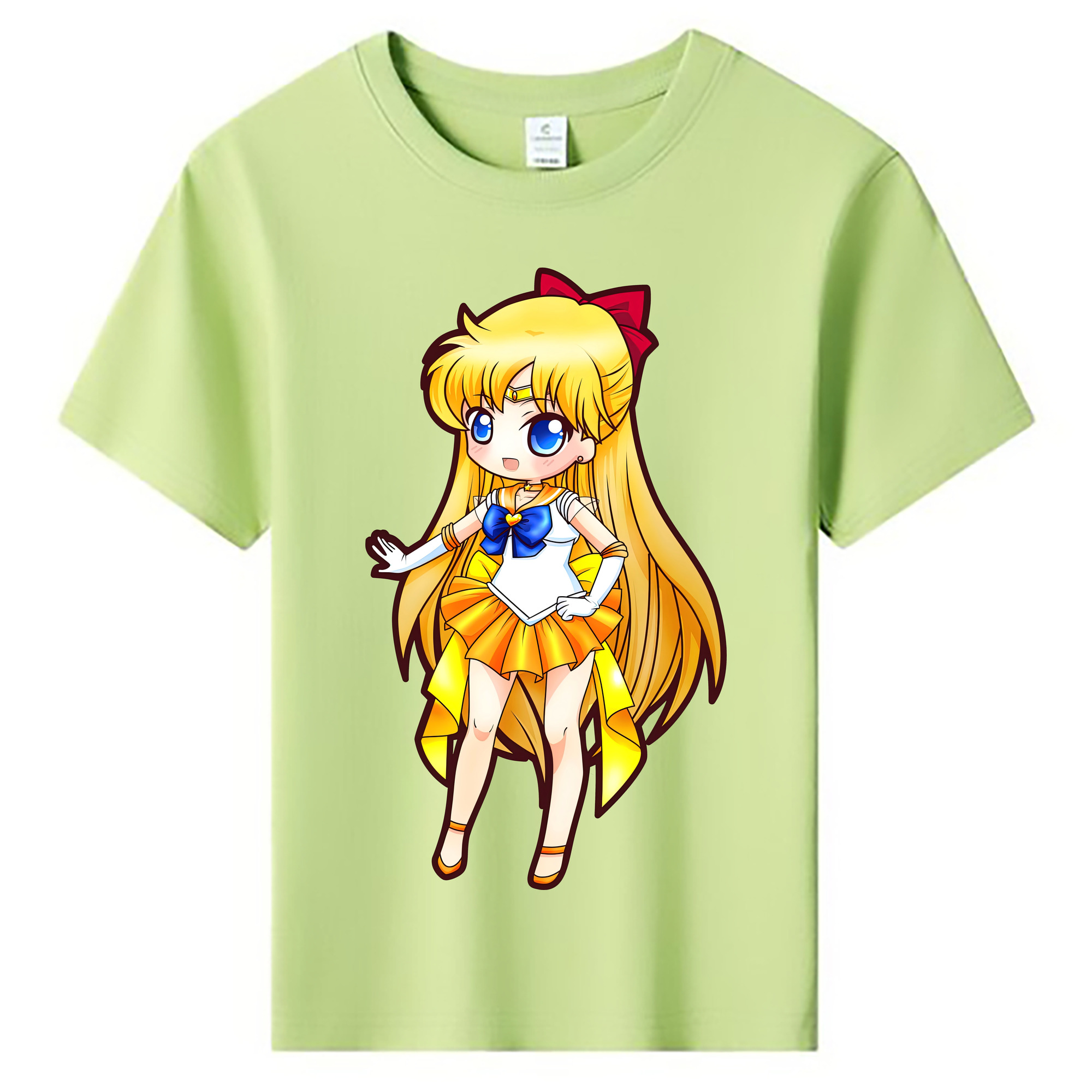 （画像用） 美少女戦士セーラームーン 愛野 美奈子 あいの みなこ Sailor Moon Aino Minako 綿100％キッズTシャツ（フロントプリント）